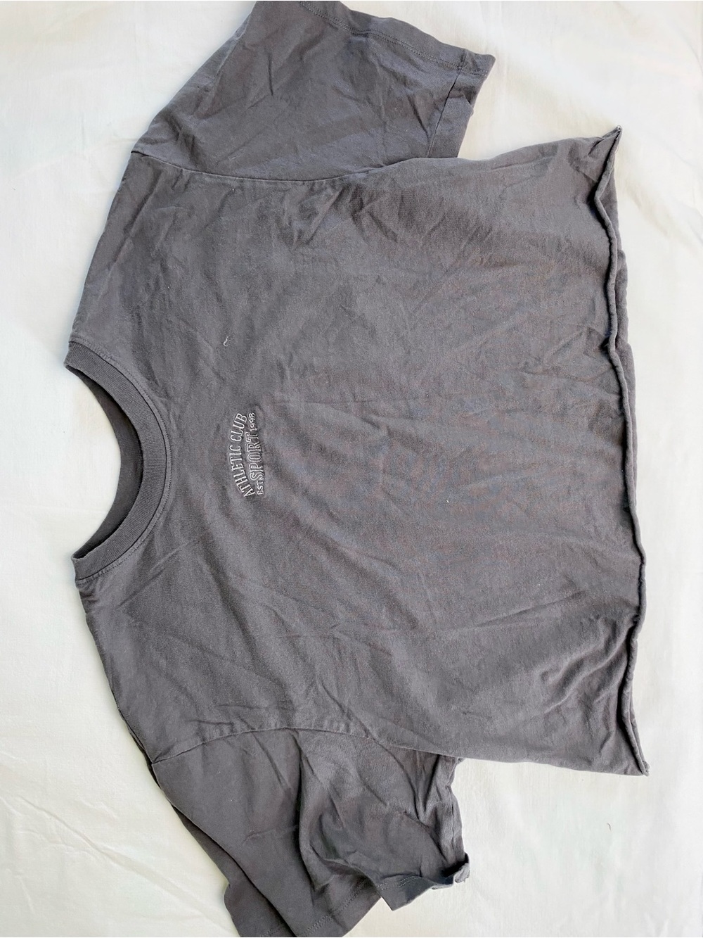 H&M Divided Charcoal Gray Crewneck Tee